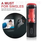 HC Intelligent Auto Telescopic Deep Throat & Vibrating Male Masturbator Cup