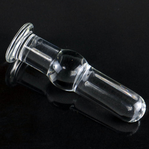 15cm Mid-Ball Crystal Glass Anal Plug