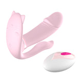 JRL Remote Control Wearable Auto Heating Vibrator - Pink