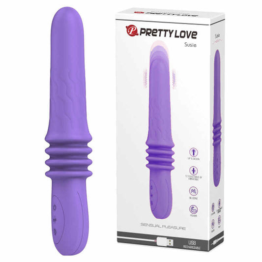 PRETTY LOVE Susie Auto Thrusting Dildo Vibrator