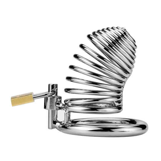 RY Metal Male Chastity Cage Penis Cage Cock Cage 3 Rings Size