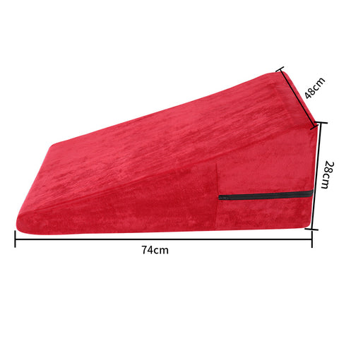 Erotic Triangle Sex Pillow Position Enhancer Cushion Kit - Black