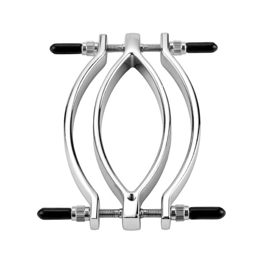 BDSM Alloy Labia Clip Vaginal Clamps with Metal Chain Leash