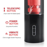 HC Intelligent Auto Telescopic Deep Throat & Vibrating Male Masturbator Cup