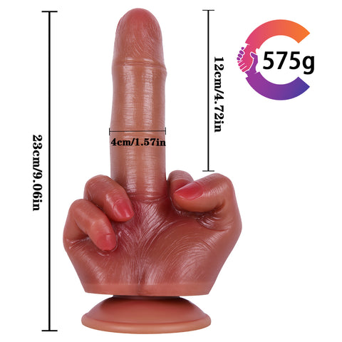 MD Huge Finger Play Realistic Dildo / Anal Plug