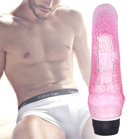 MD 7.08'' Realistic Tongue Dildo Vibrator - Pink