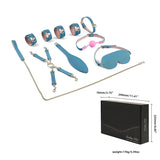 Premium BDSM Erotic Restraint Bondage Kit - 8 Pcs Blue