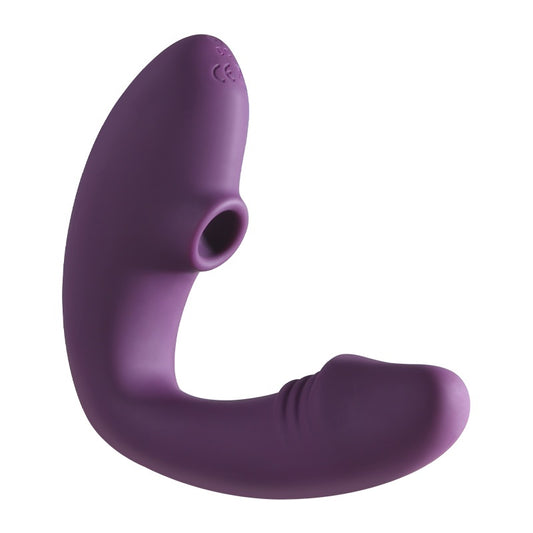 MOLE Clit Suction G-Spot Vibrator Dildo - Purple