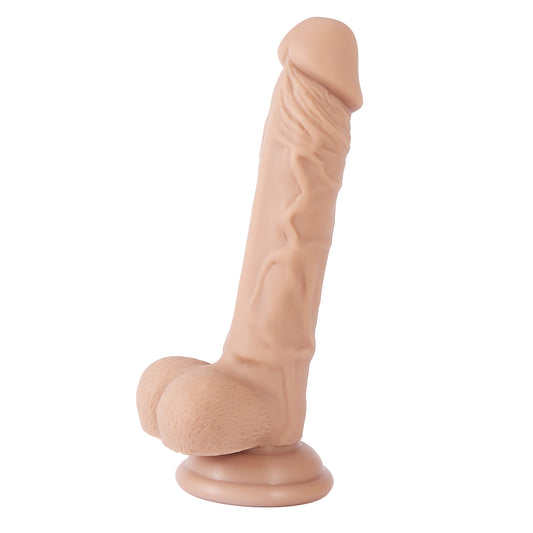 DY 20cm Silicone Super Realistic Dildo - Brown