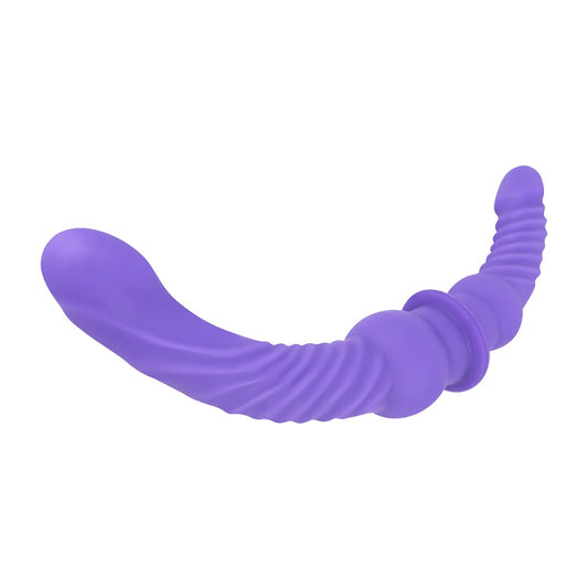 MD 9.45'' & 7.48'' Double Penetration Dildo - Purple
