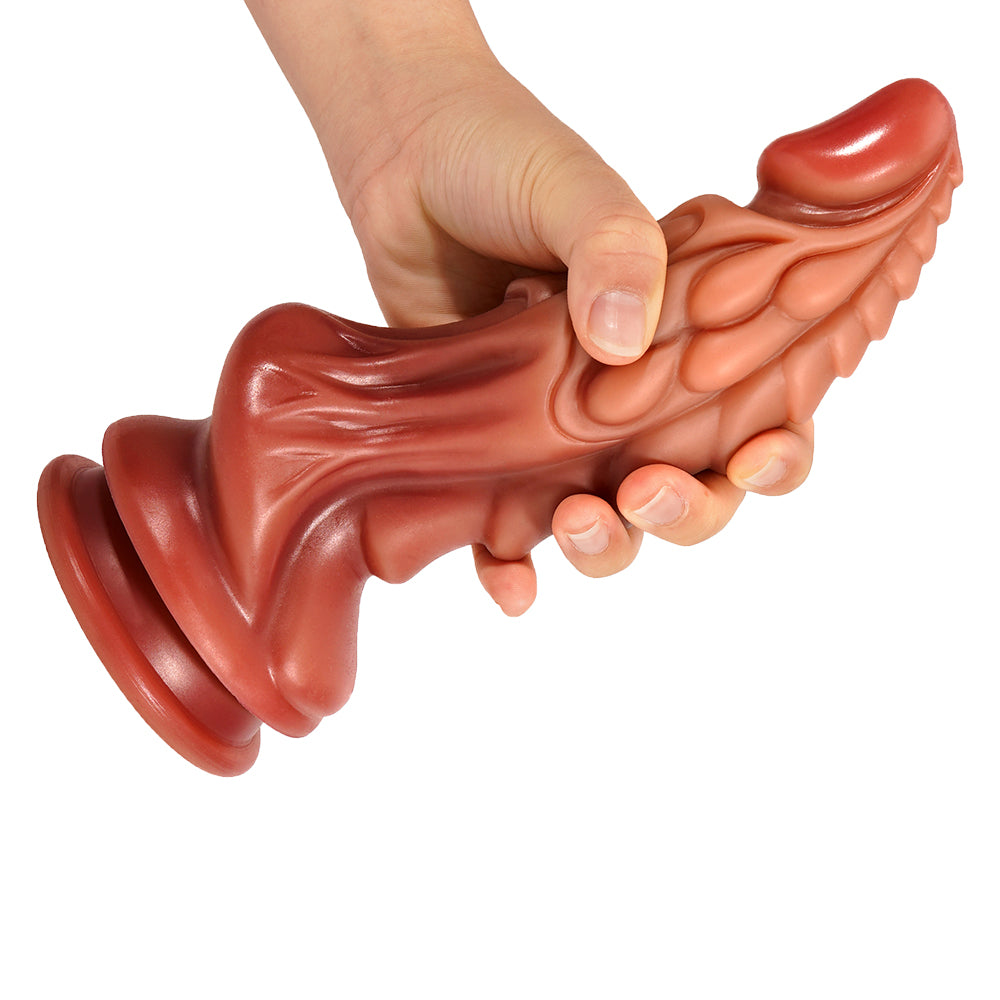 DY Bad Dragon Silicone Realistic Dildo - Large Ribbed