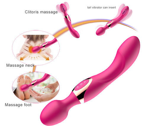 PASSION LOVE Clitoral & G Spot Vibrator / Wand Massager