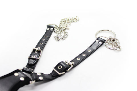 BDSM Restraint Collar & Wrist Cuffs Strap Bondage Kit