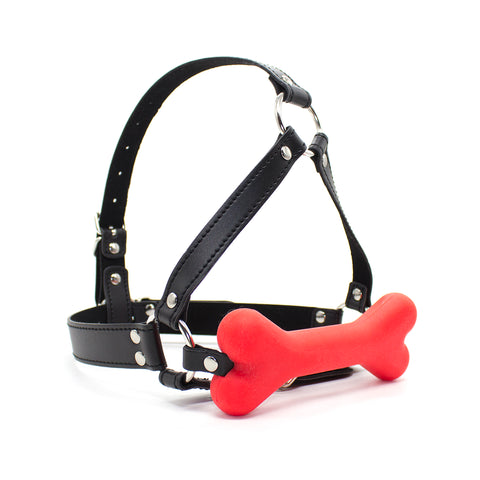 Mouth Open Bite Gag Head Harness Strap Bondage BDSM