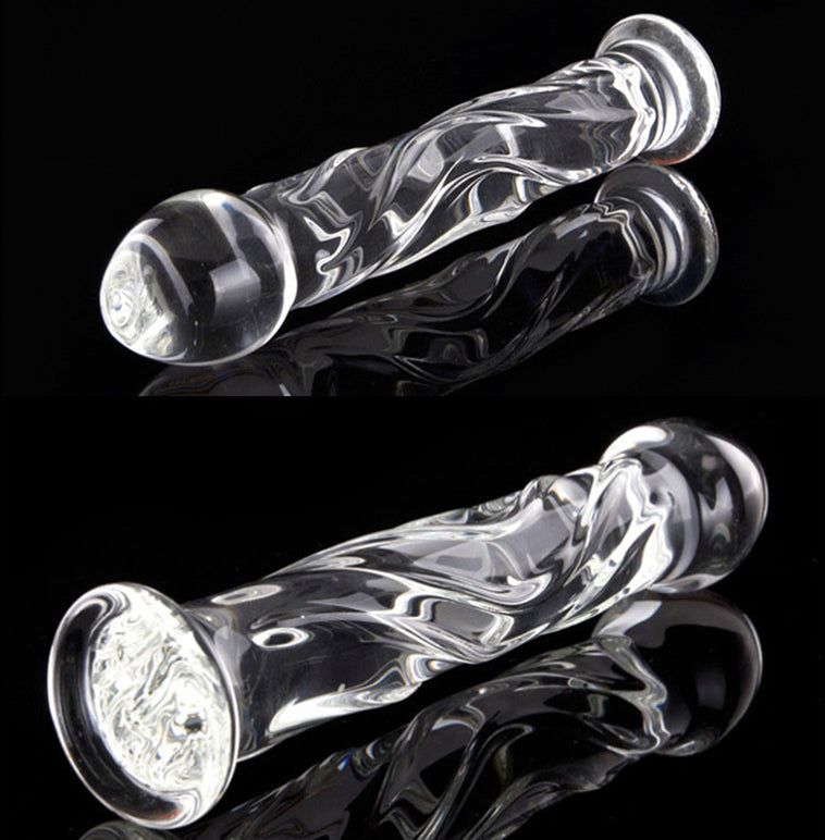 Brother Four 18cm Crystal Glass Butt Plug / Anal Beads / Thruster Dildo