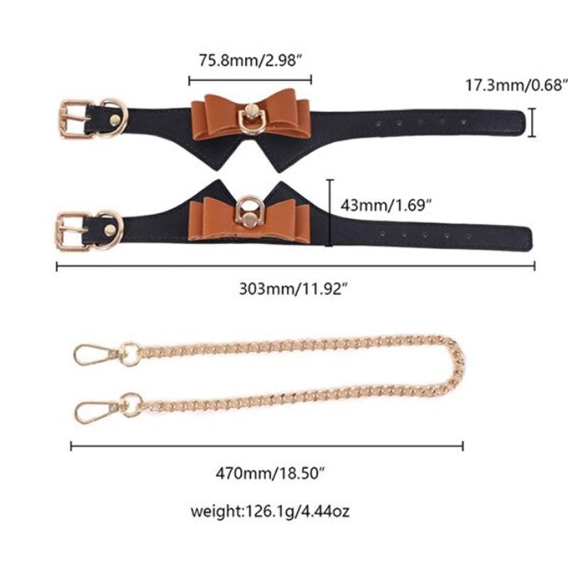 RY BDSM Luxury Fetish Restraint Cosplay Bondage Kit 5 Pcs Black ry-bdsm-luxury-fetish-restraint-cosplay-bondage-kit-5-pcs-black