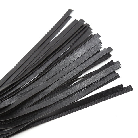 59.5cm Tassels Bondage Whip - Black