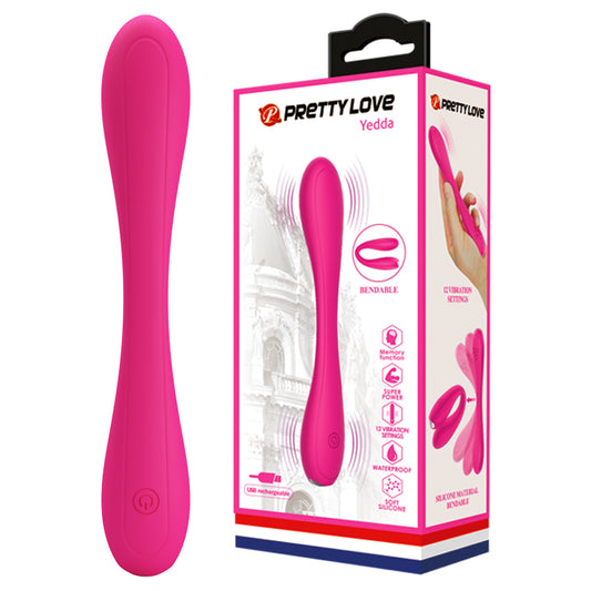 Pretty Love Yedda Flexible G-Spot & Clit Vibrator - Magenta