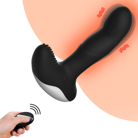 FOX P10 Remote Control Wiggle Motion Auto Heating Vibrating Prostate Massager