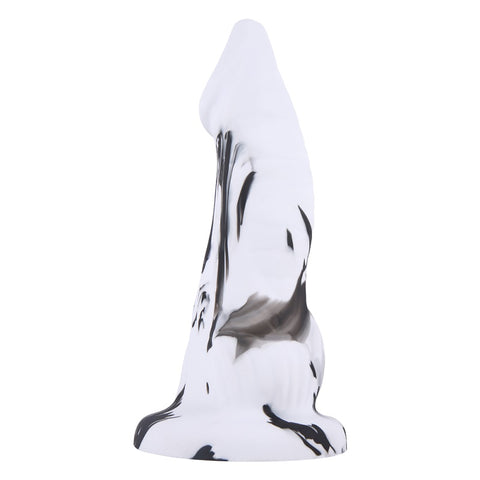 MD Penguin 8.66 inch Bad Dragon Dildo - Silicone Black/White