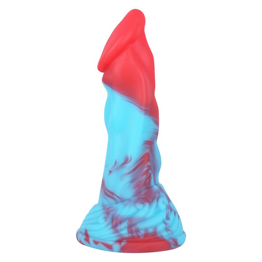 MD Snake 8.66 inch Bad Dragon Realistic Dildo - Silicone Red/Blue
