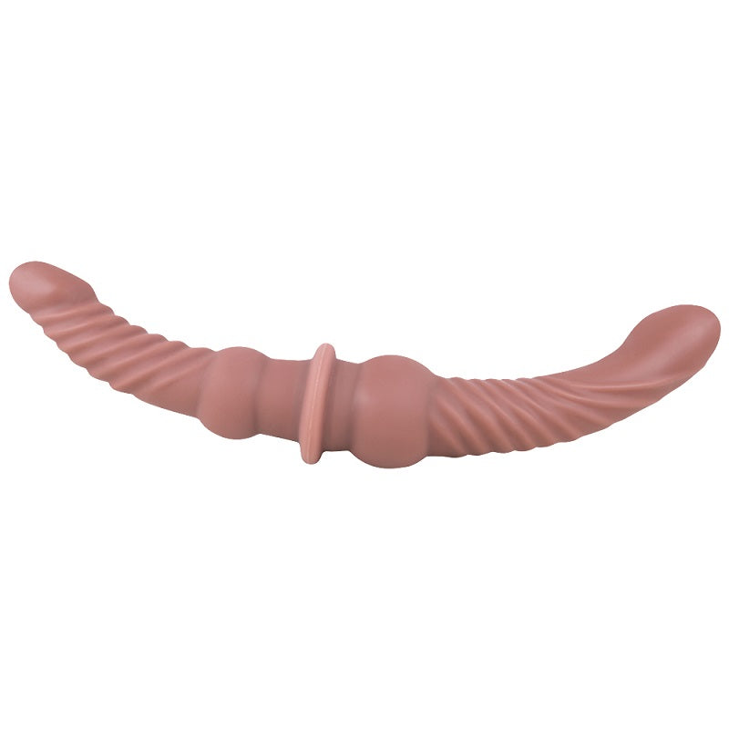 MD 9.45'' & 7.48'' Double Penetration Dildo -  Brown