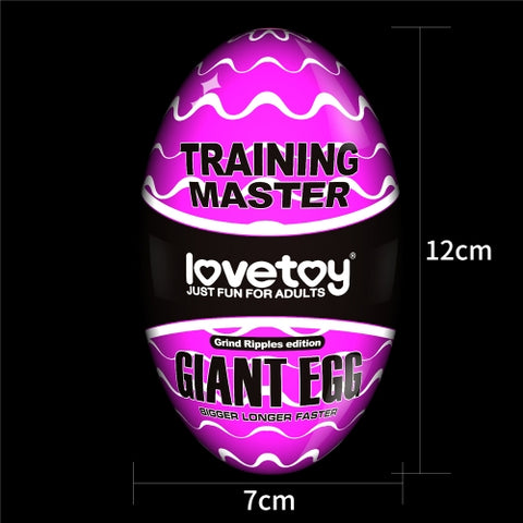 LOVETOY Training Master Giant Egg Grind Ripples Edition Masturbator