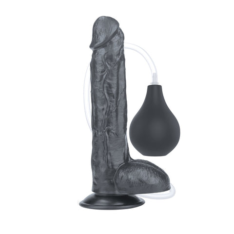 LOVETOY 10'' Squirt Extreme Giant Ejaculation Realistic Dildo - Black