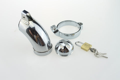 RY Armor Metal Male Chastity Cage Penis Cage Cock Cage / 3 Ring Size
