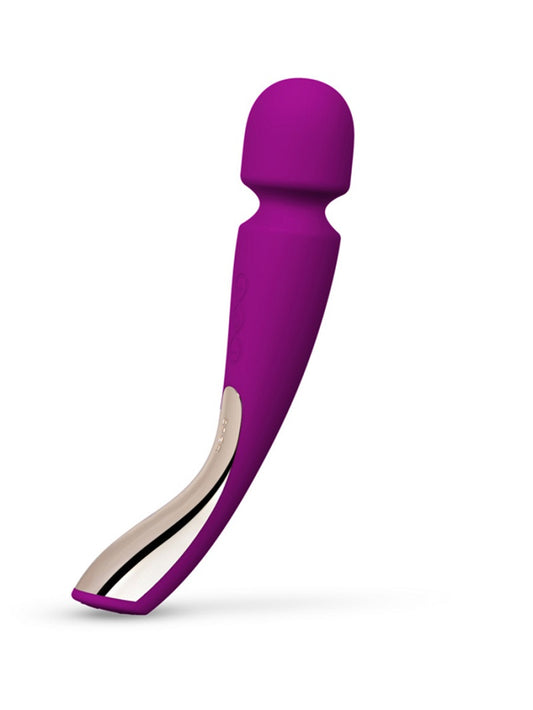 Lelo Smart Wand Medium Rechargeable Wand Vibrator Plum