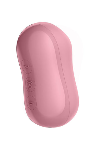 SATISFYER Cotton Candy Air Pulse Clitoral Sucking Stimulator - Light Red