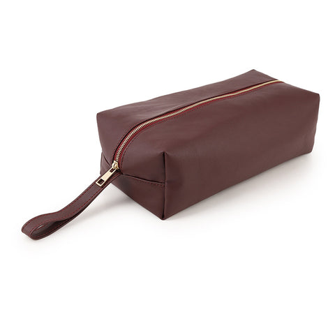 RY Premium Real Leather BondageKit With Bag - 8 Pce BDSM Set Brown