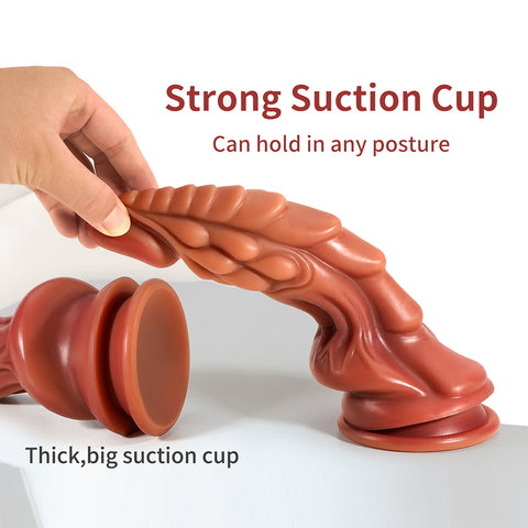 DY Bad Dragon Silicone Realistic Dildo - Large Ribbed