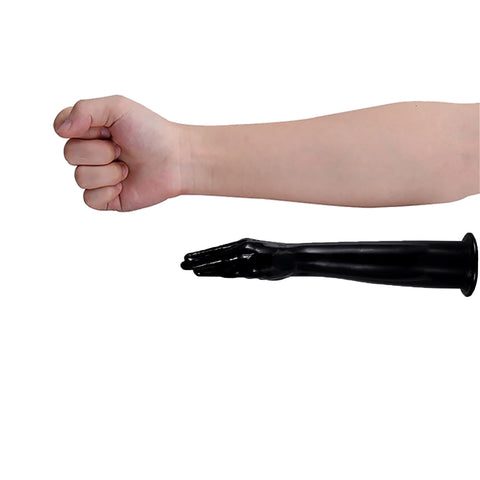 DY 14.96" Huge Realistic Hand Play Fisting Dildo / Anal Plug - Black