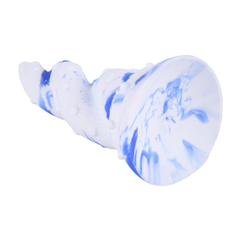 MD Squid 8.66 inch Bad Dragon Dildo - Silicone Blue/White