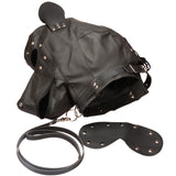 BDSM Faux Leather Dog Mask Blindfold Fetish Puppy Play Hood