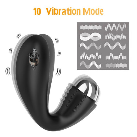 JRL Soft Silicone Anal Plug Vibrator Prostate Massager Smooth Edition