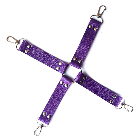 BDSM 10 pcs Bondage Kit / Fetish Restraint Set - Purple