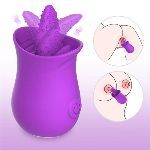 HC 10 Modes Licking Stimulator - Purple