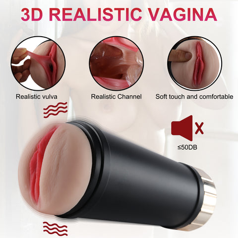MD Realistic Pussy Vibrating Male Masturbator