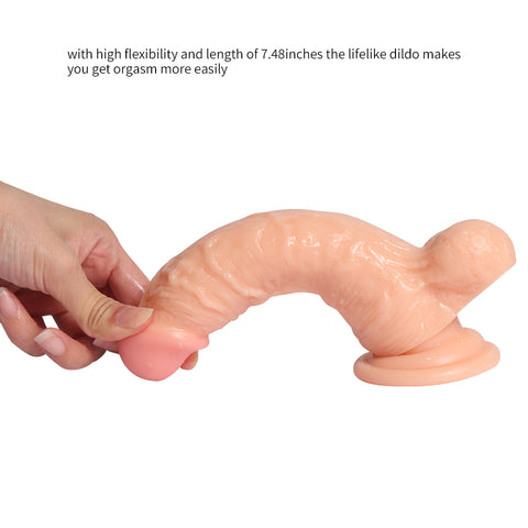 MD Brontosaurus-M 7.5 inch Realistic Dildo with Suction Cup