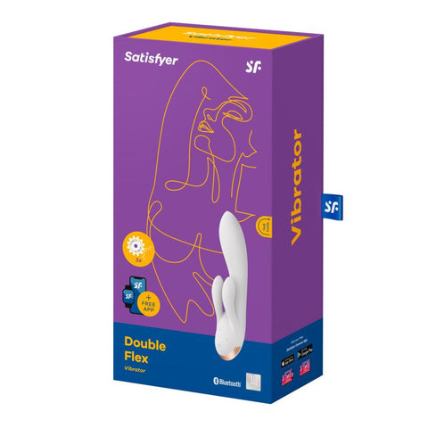 Satisfyer Double Flex Connect App Controlled Rabbit Vibrator