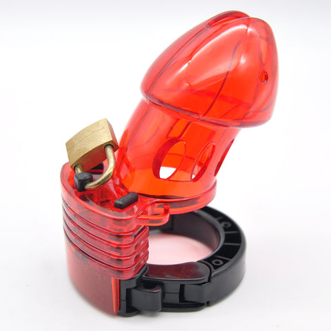 IMPRISON BIRD Delxue ABS Male Chastity Kit Cage Penis Cage Adjustable / 3 Colors