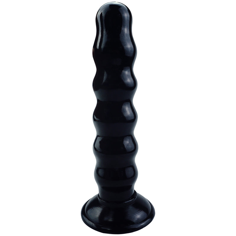 MD Super Beaded 9.05" Anal Beads Butt Plug - Black