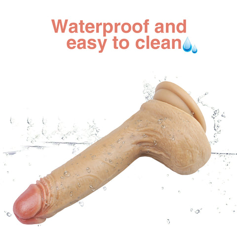 MD Breaking Silicone Realistic Dildo- Brown