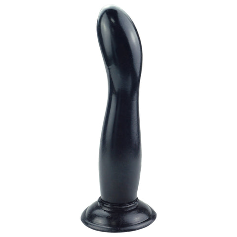 MD 9.45" Crystal Dildo & Anal Plug - Black