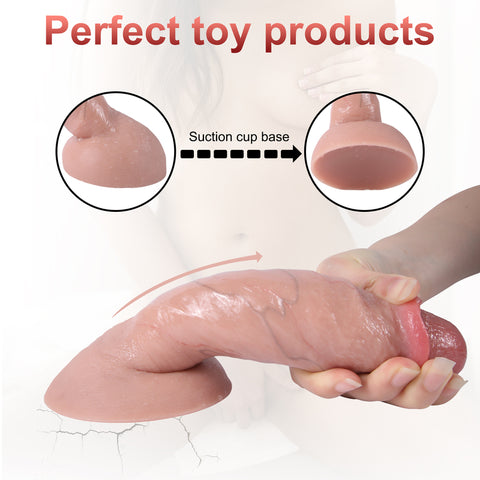 MD 7.87" Realistic Silicone Dildo - Medium