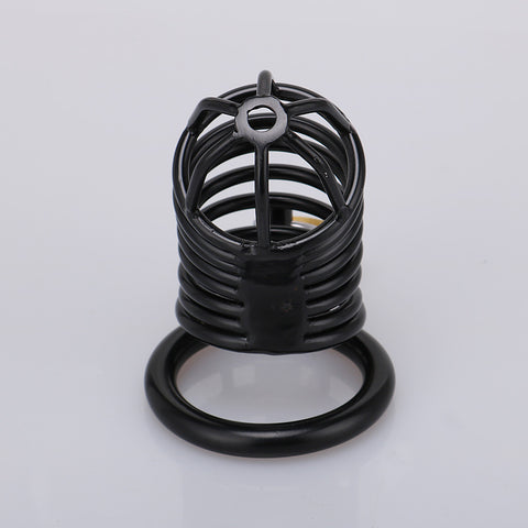 RY Metal Male Chastity Cage Penis Cage Cock Cage Black / 3 Size