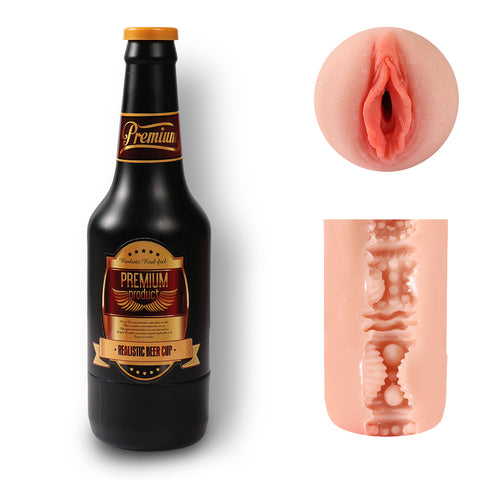 MD Bottle Pocket Pussy Vibrating Masturbator Vagina Stroker