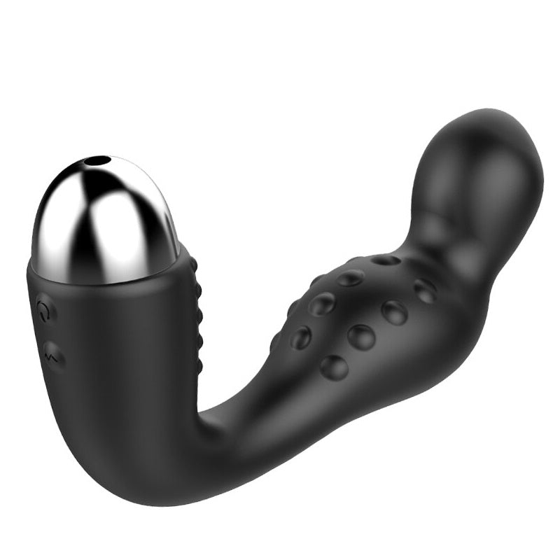 JRL Soft Silicone Anal Plug Vibrator Prostate Massager Beads Edition
